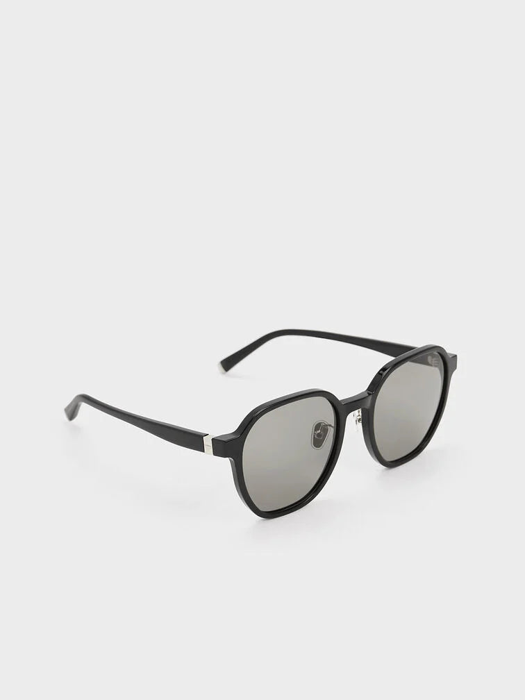 Charles & Keith Square Recycled Acetate Sunglasses