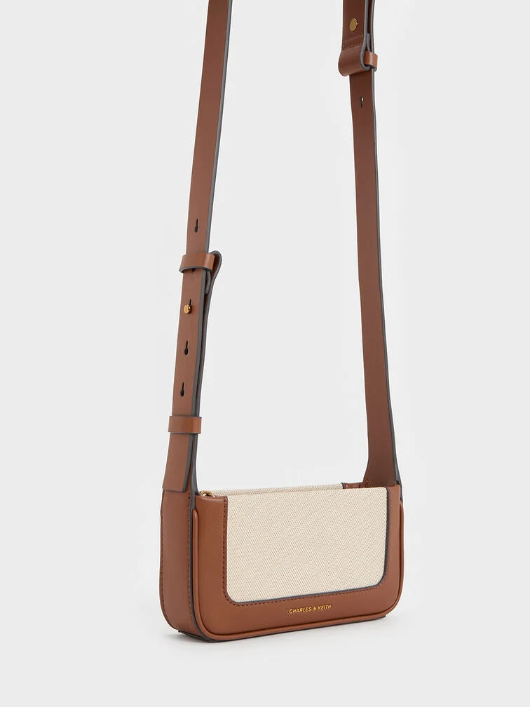 Charles & Keith Daylla Canvas Shoulder Bag