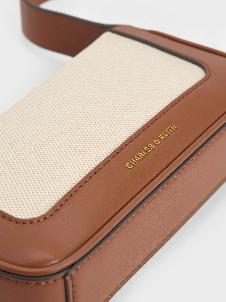 Charles & Keith Daylla Canvas Shoulder Bag