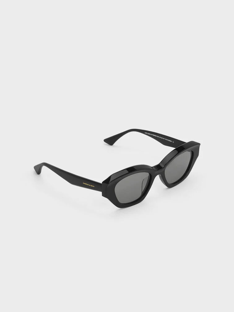 Charles & Keith Onyx Recycled Acetate Cat-Eye Sunglasses