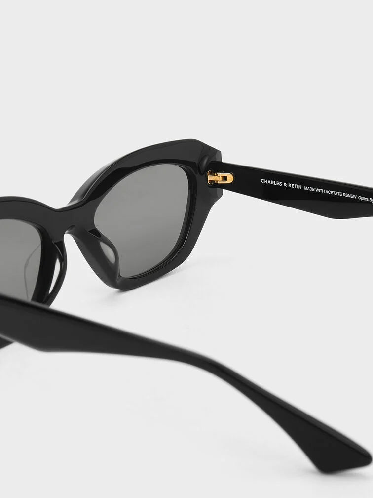 Charles & Keith Onyx Recycled Acetate Cat-Eye Sunglasses