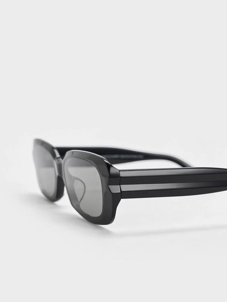 Charles & Keith Recycled Acetate Angular Sunglasses