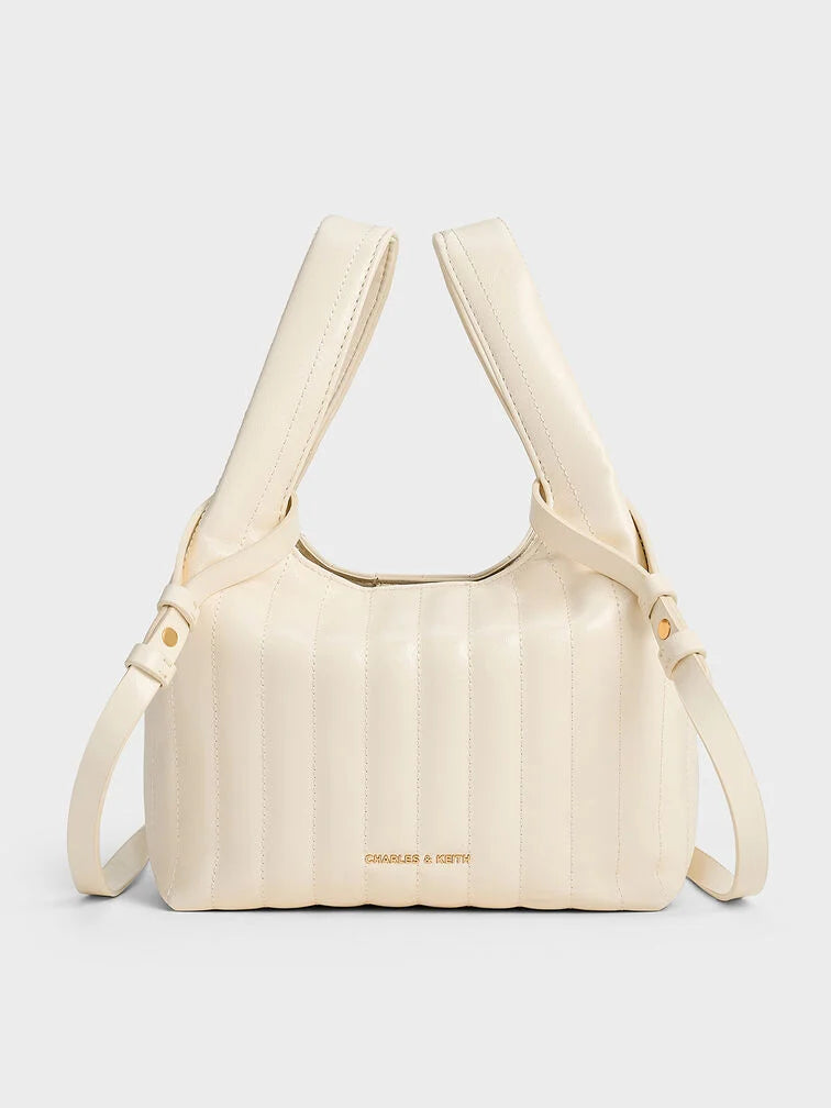 Charles & Keith Donna Crinkle-Effect Tote Bag