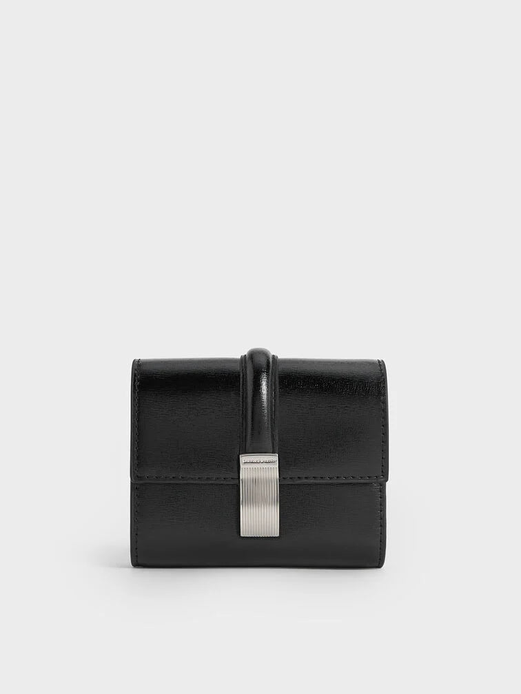 Charles & Keith Wisteria Metallic-Accent Wallet