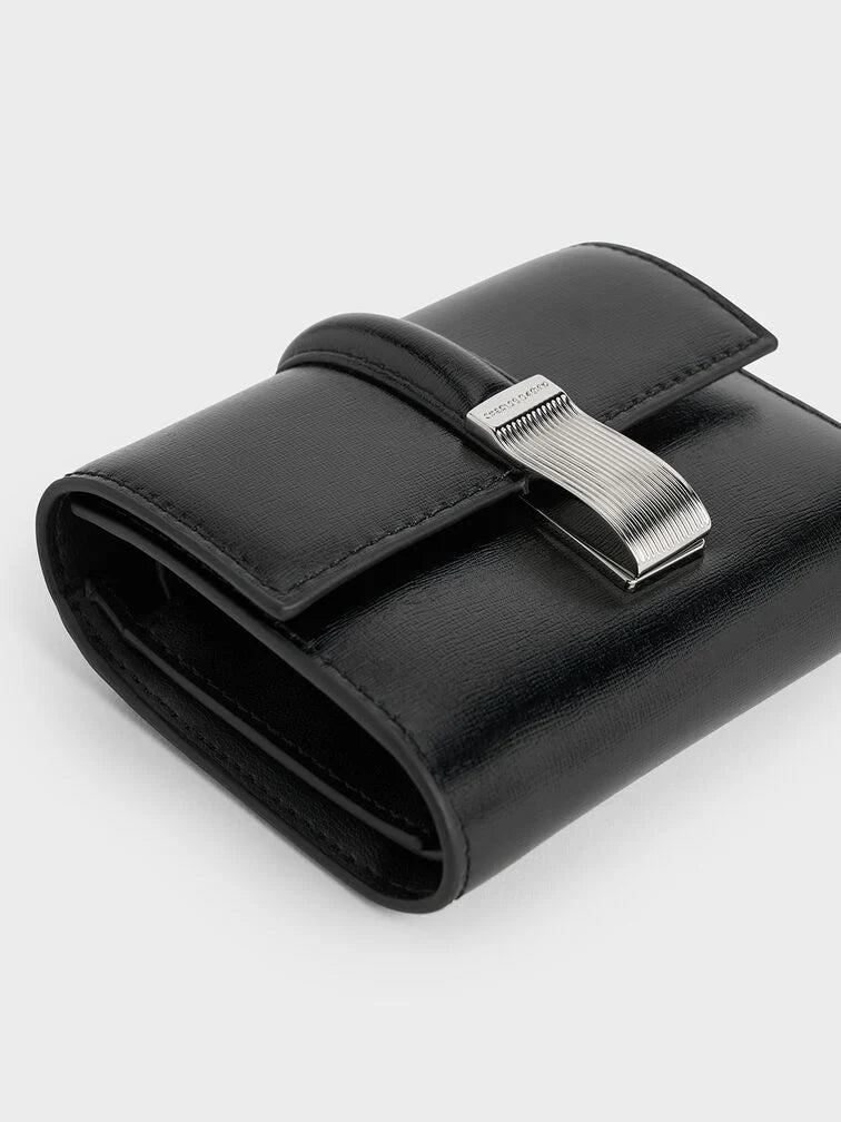Charles & Keith Wisteria Metallic-Accent Wallet
