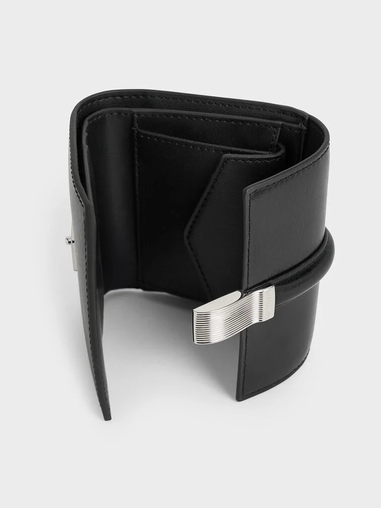 Charles & Keith Wisteria Metallic-Accent Wallet