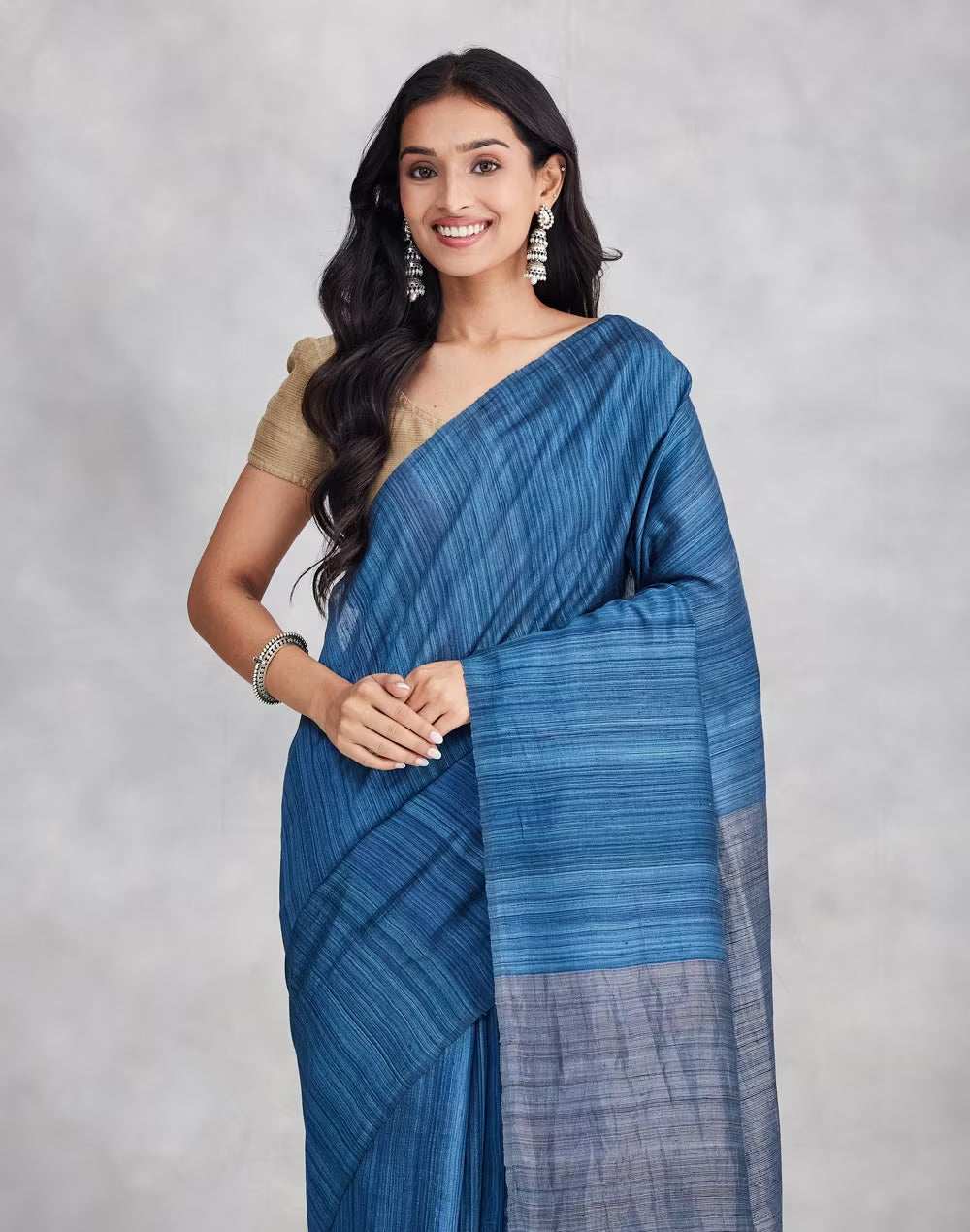 Pink Silk Hand Woven Sari