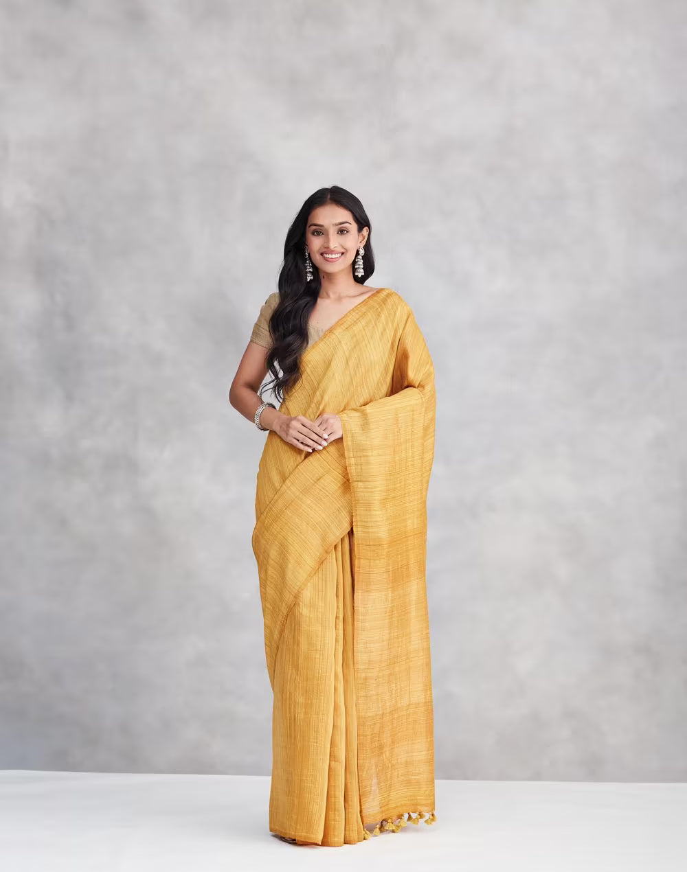 Pink Silk Hand Woven Sari