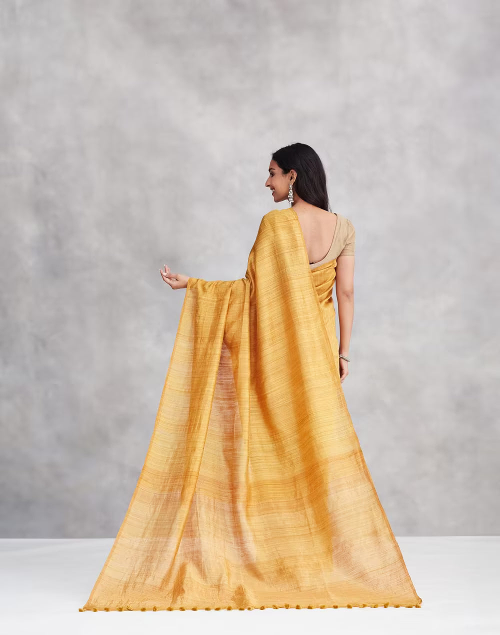 Pink Silk Hand Woven Sari