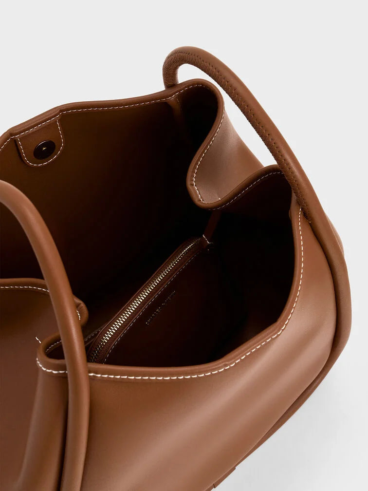 Charles & Keith Lyla Tubular Slouchy Tote Bag