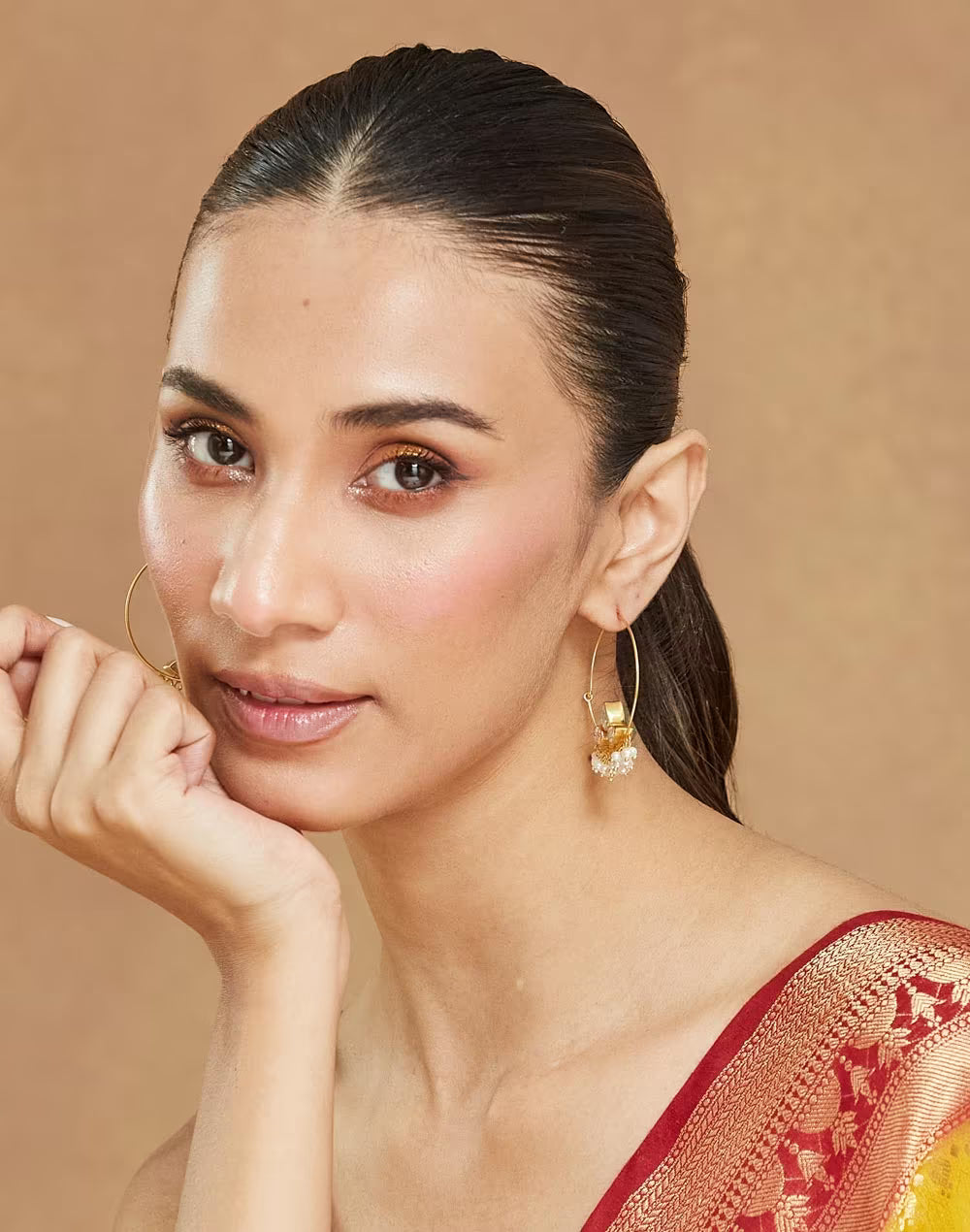 Silver Reversible Hoops Earrings