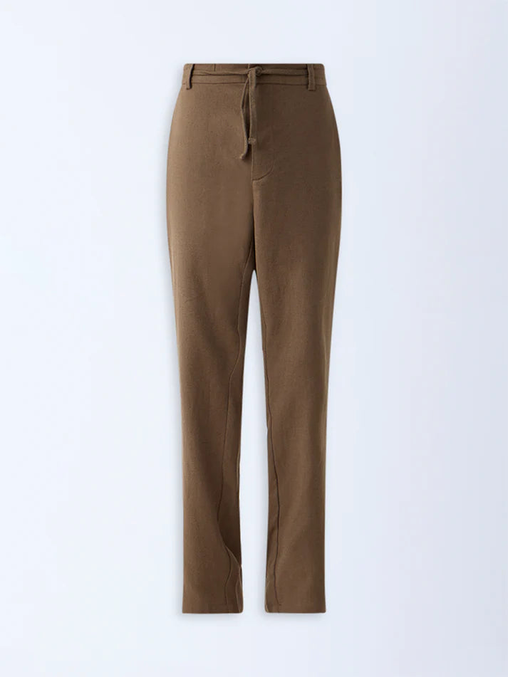 ETA Black Relaxed-Fit Mid-Rise Chinos