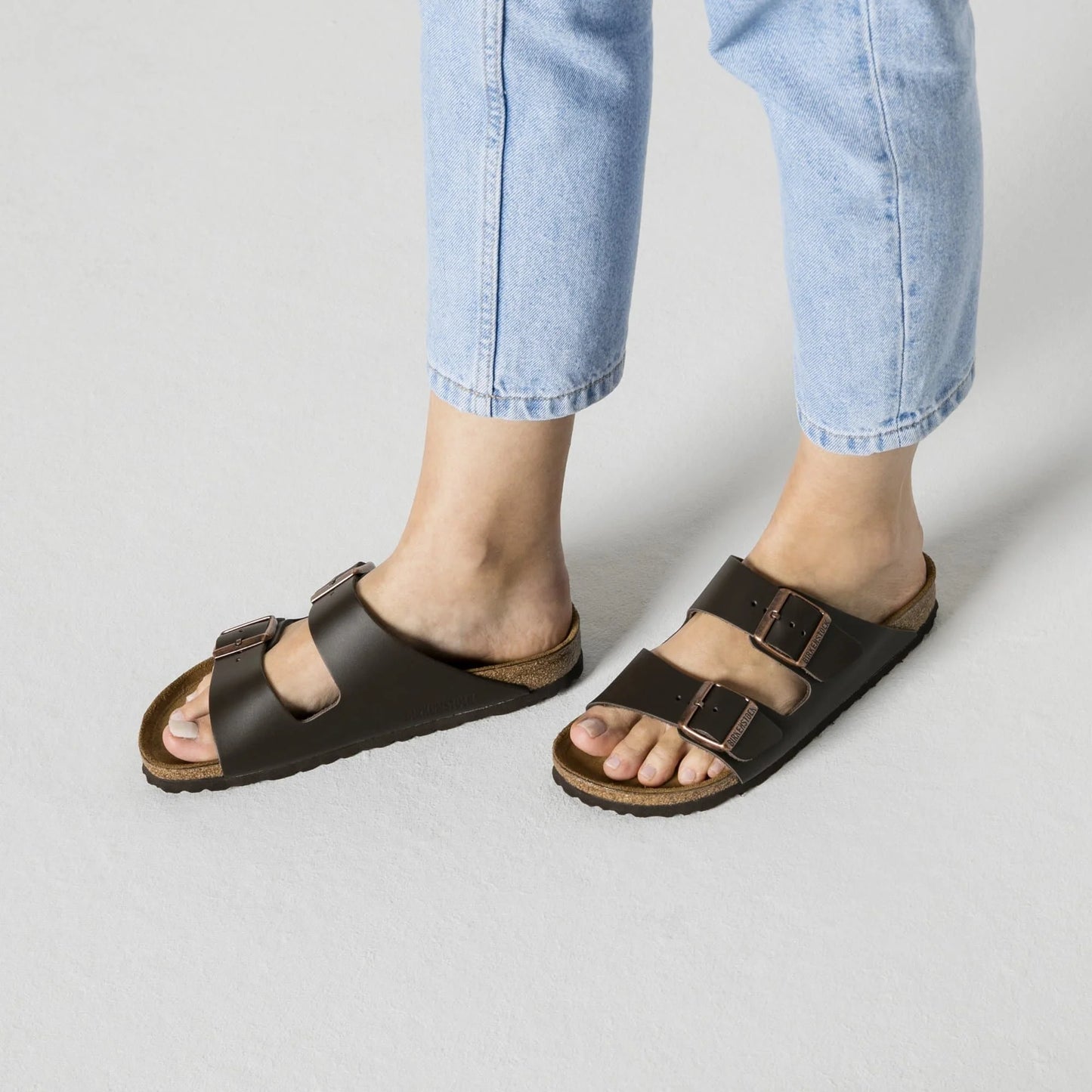 BIRKENSTOCK Arizona Natural Leather - Brown/Dark Brown