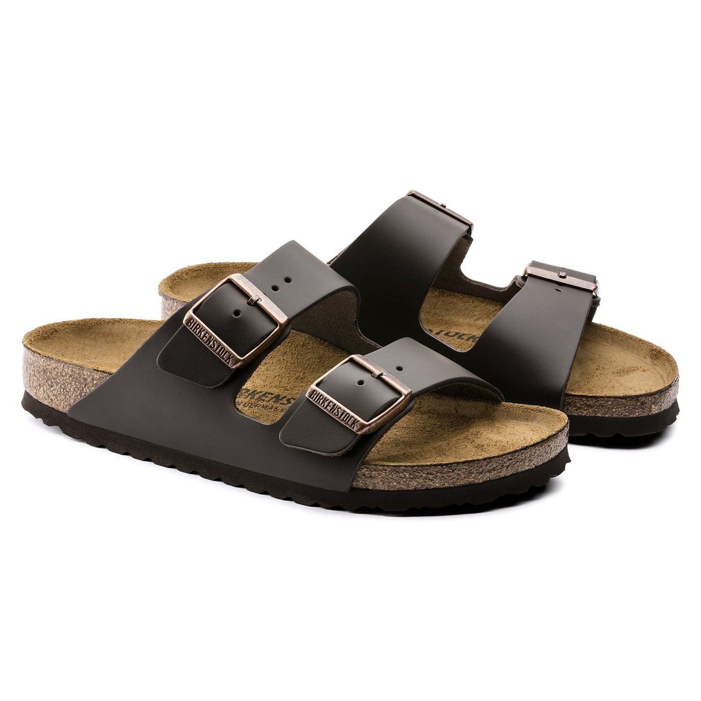BIRKENSTOCK Arizona Natural Leather - Brown/Dark Brown