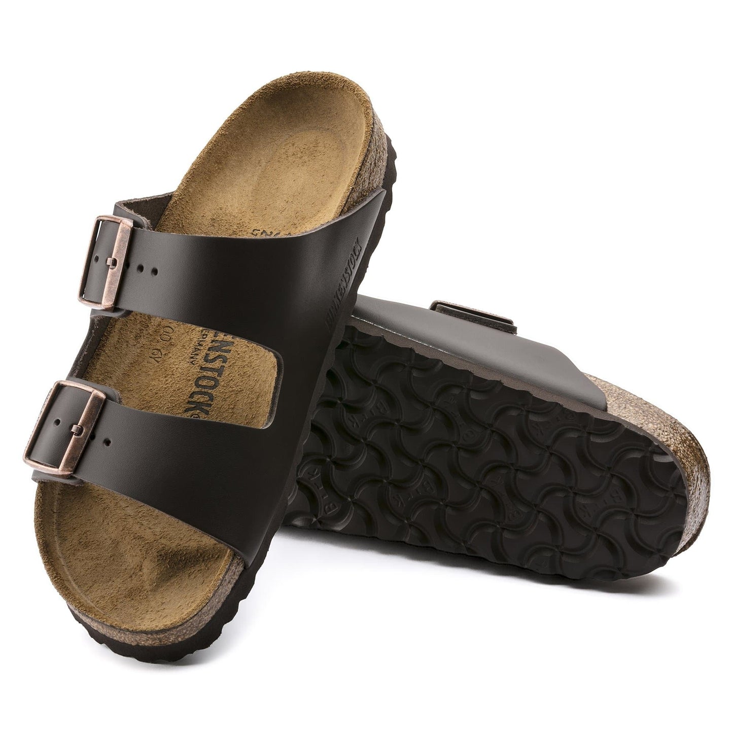 BIRKENSTOCK Arizona Natural Leather - Brown/Dark Brown