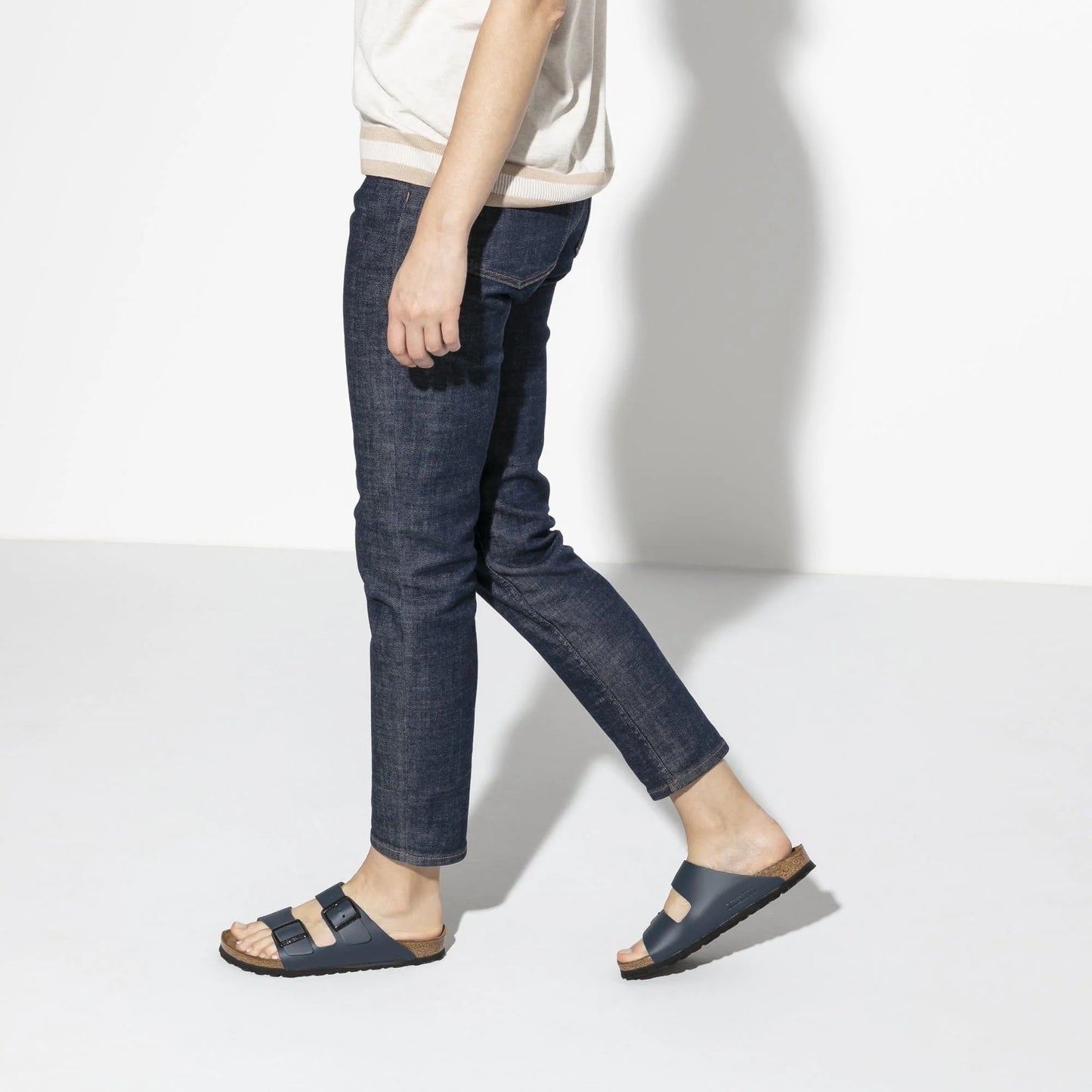 BIRKENSTOCK Arizona Natural Leather - Blue