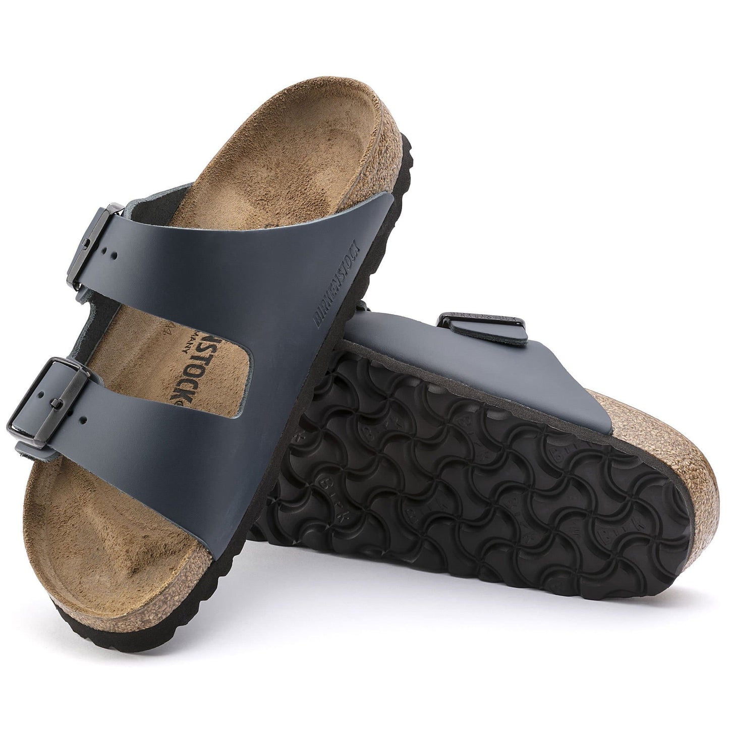 BIRKENSTOCK Arizona Natural Leather - Blue