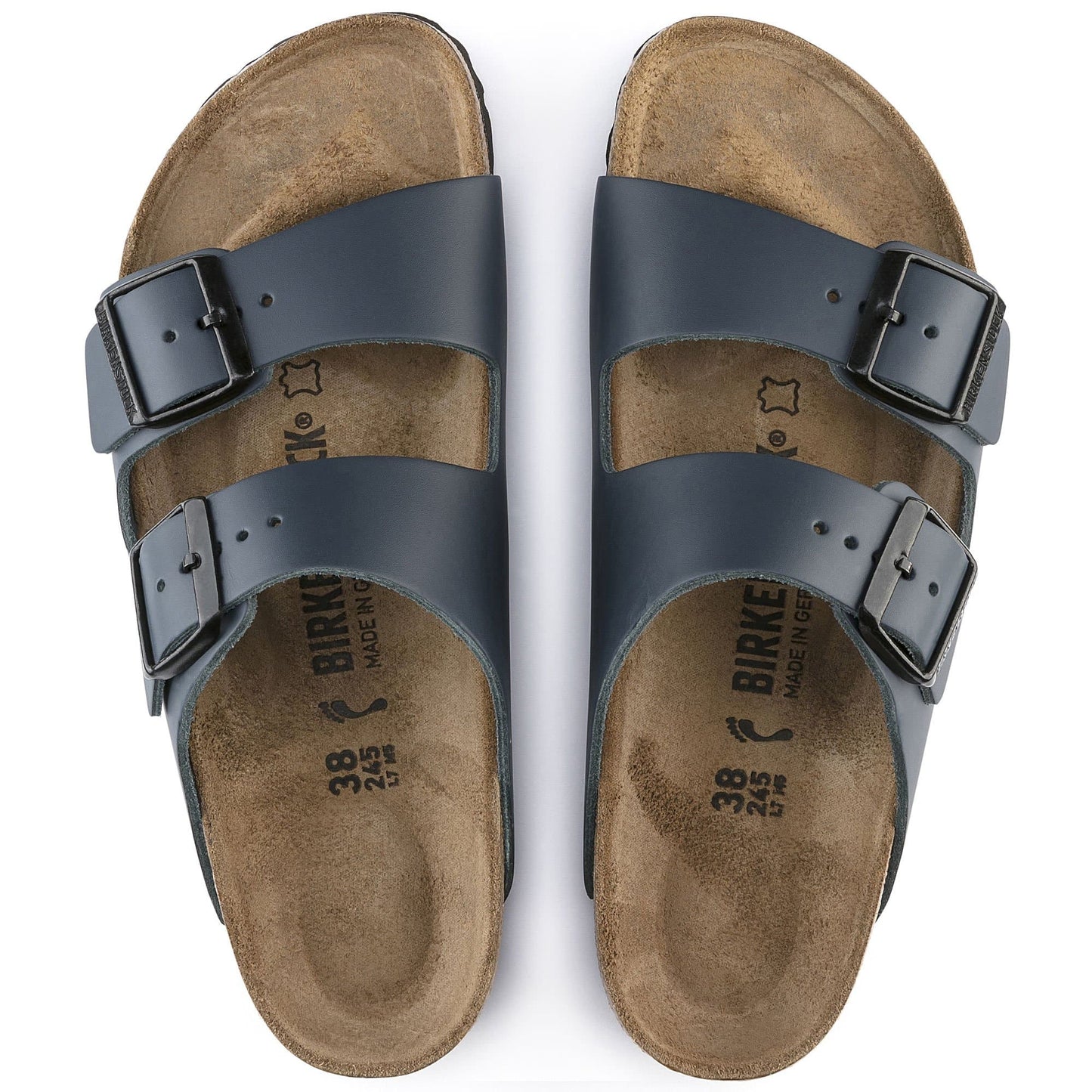 BIRKENSTOCK Arizona Natural Leather - Blue
