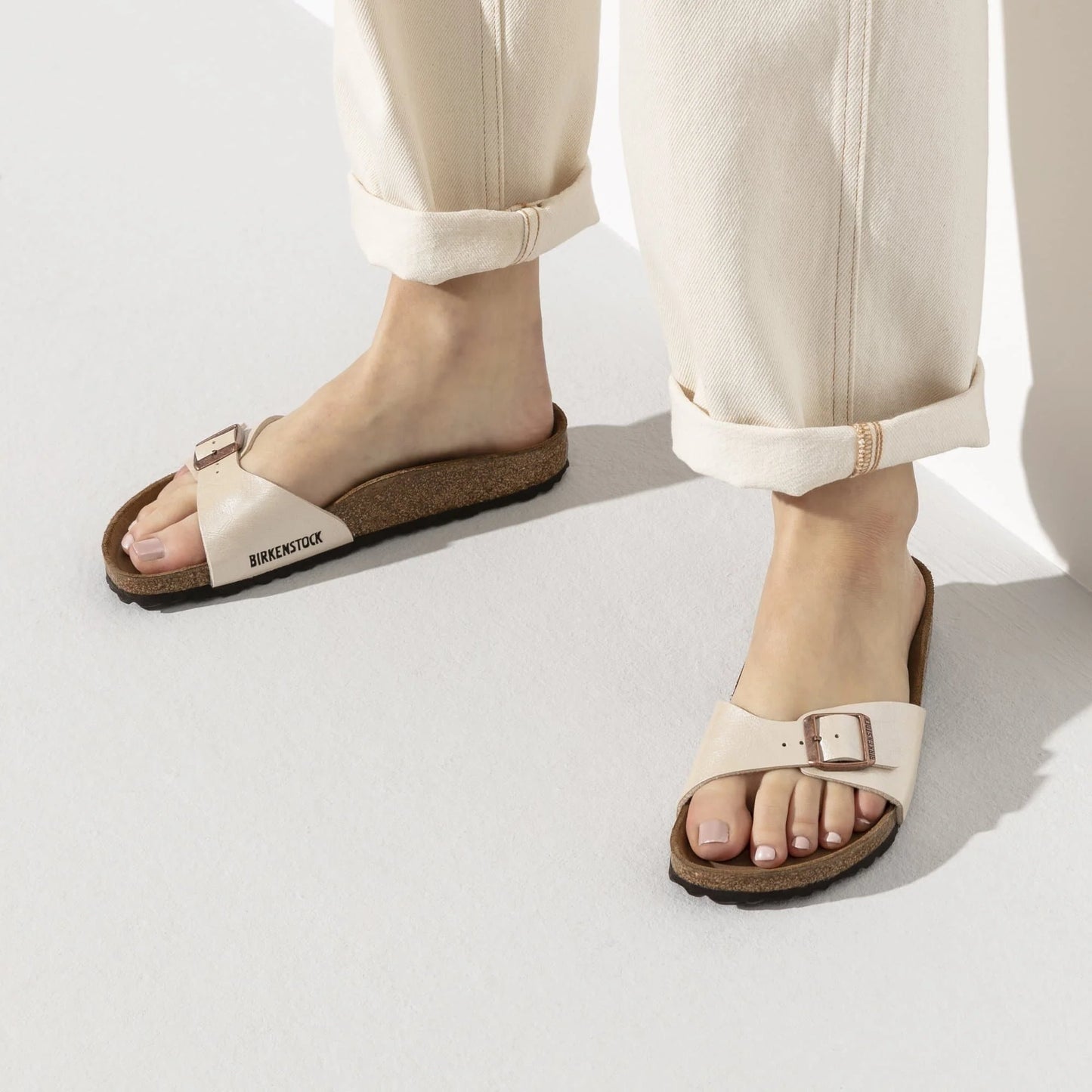 BIRKENSTOCK Madrid Birko-Flor - White/Graceful Pearl