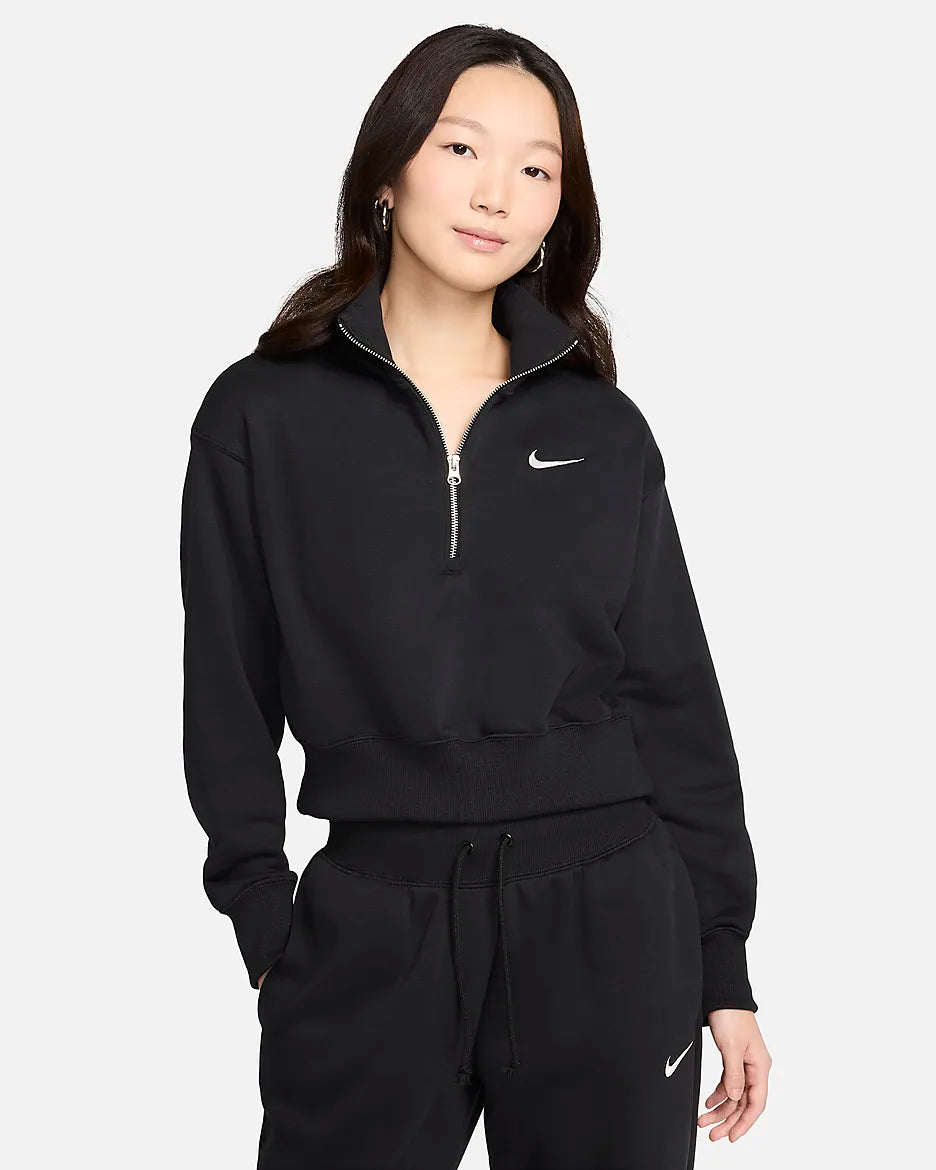 Nike Sportswear Phoenix Fleece Women's 1/4-Zip Cropped French Terry Sweatshirt