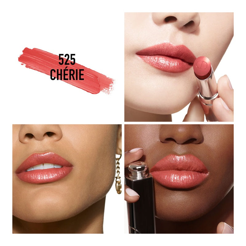 DIOR Addict Shine 90% Natural Origin Refillable Lipstick - 525 Chérie