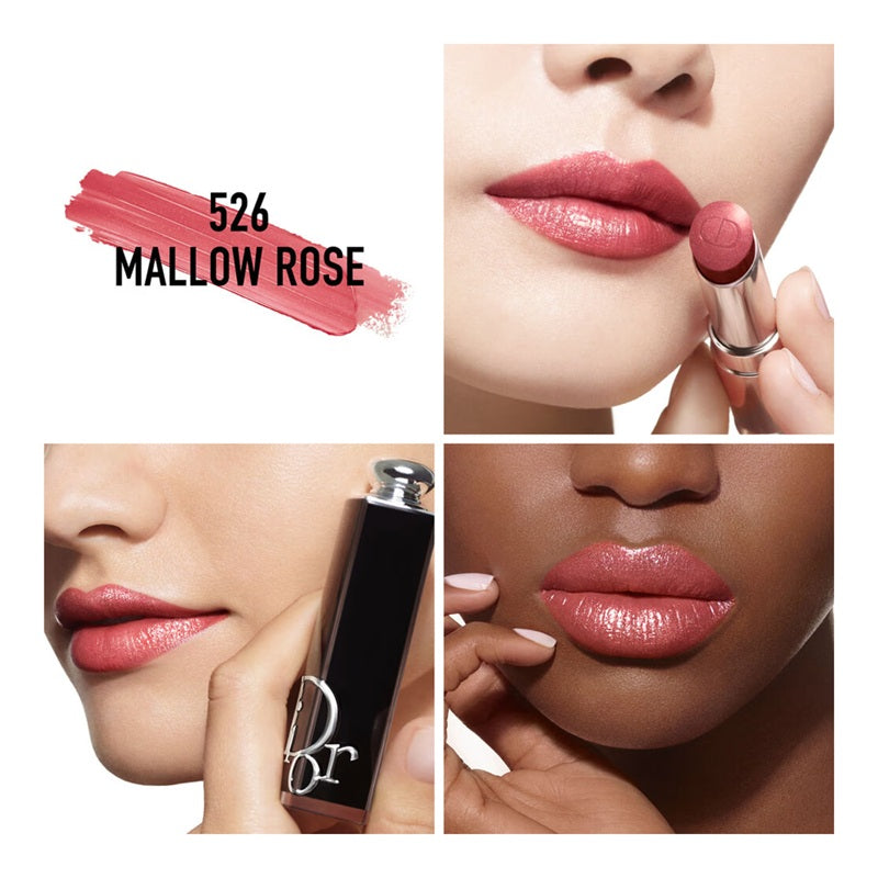DIOR Addict Shine 90% Natural Origin Refillable Lipstick - 526 Mallow Rose