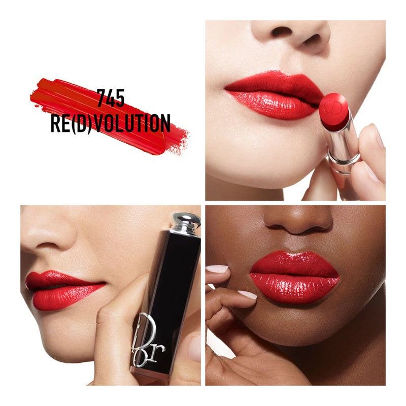 DIOR Addict Shine 90% Natural Origin Refillable Lipstick - 745 Re(d)volution