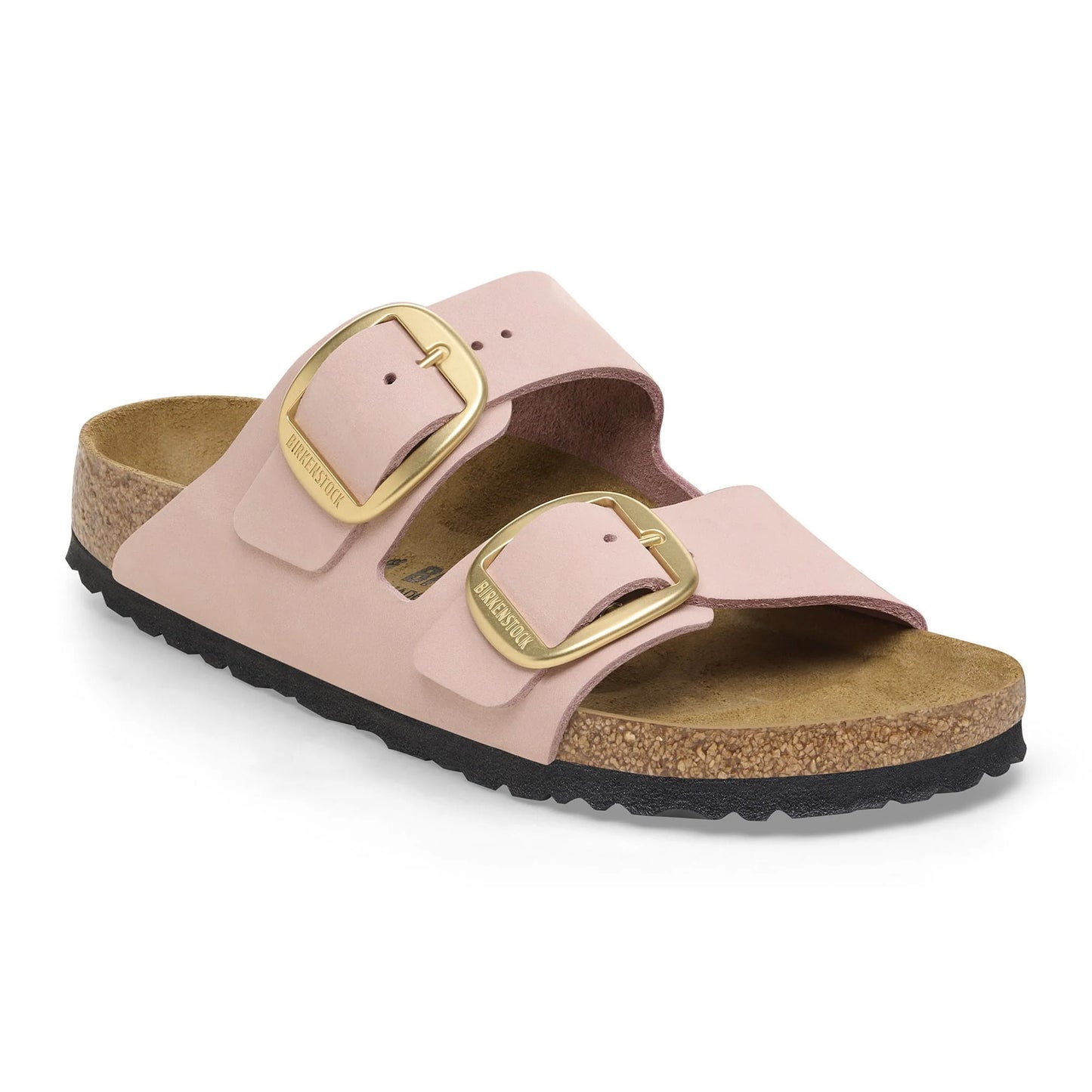 BIRKENSTOCK Arizona Big Buckle Nubuck Leather - Pink/Soft Pink