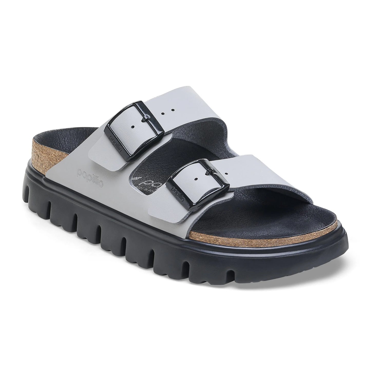 BIRKENSTOCK Arizona Chunky Birko-Flor - Gray/Stone Coin