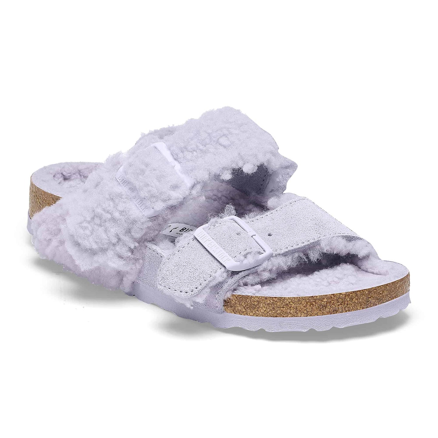 BIRKENSTOCK Arizona Teddy Split Suede Leather Shearling - Purple/Purple Fog
