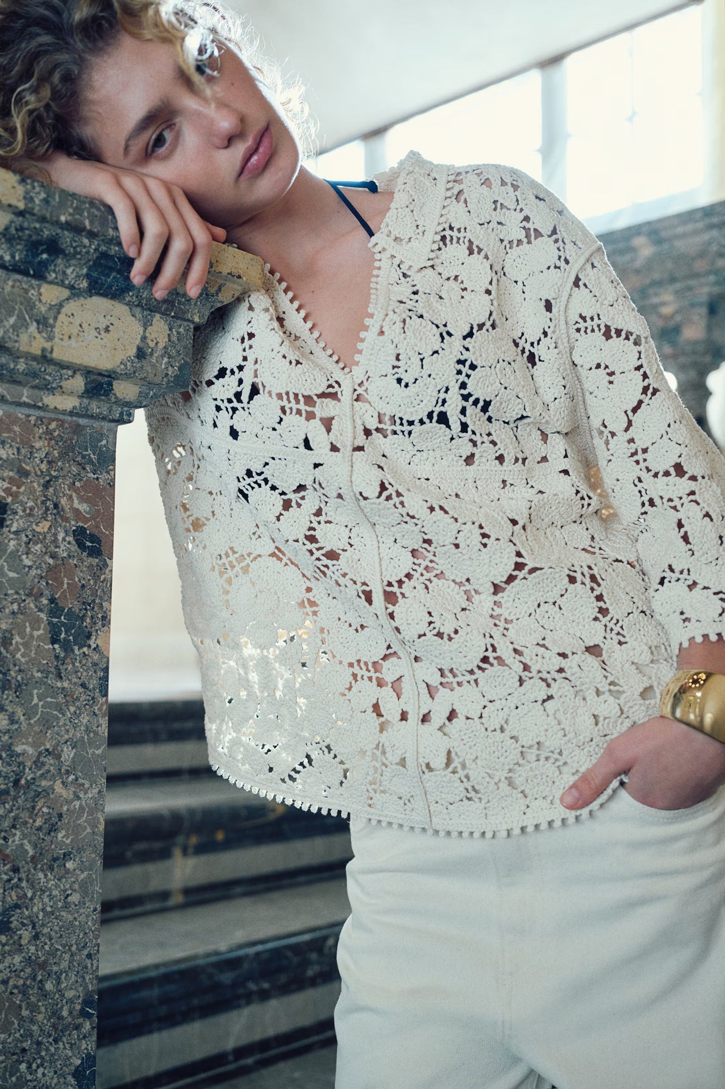 H&M Crochet-Look Top
