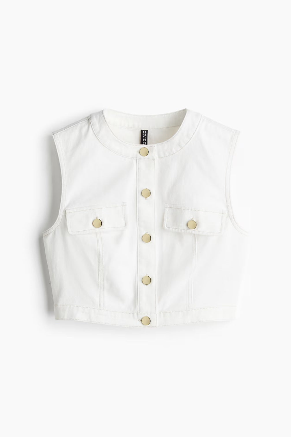 H&M Cropped Denim Top