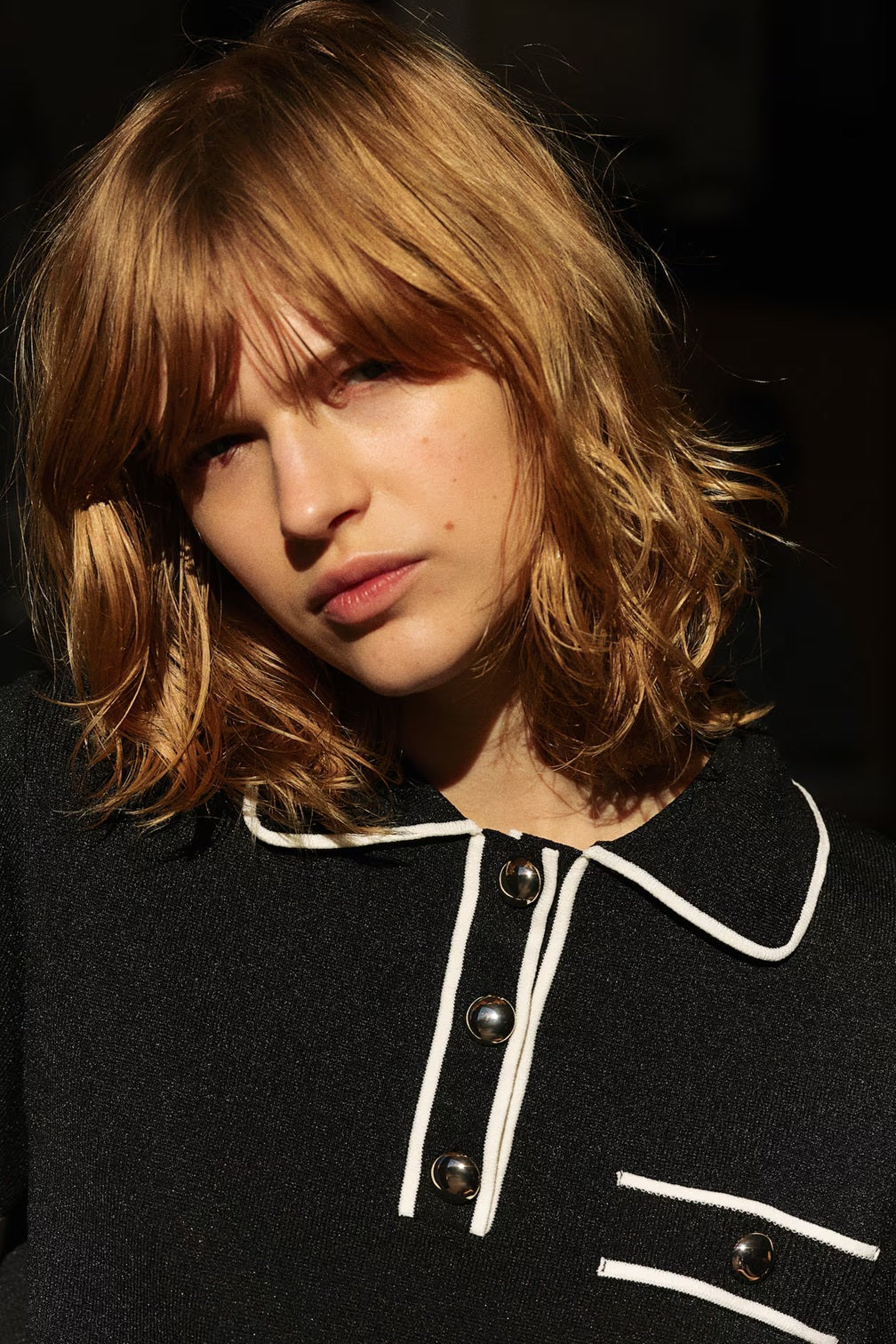 H&M Collared Knitted Top