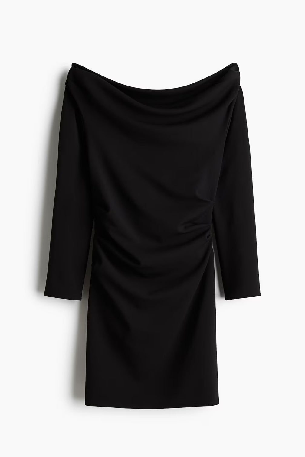 H&M Draped Off-The-Shoulder Dress