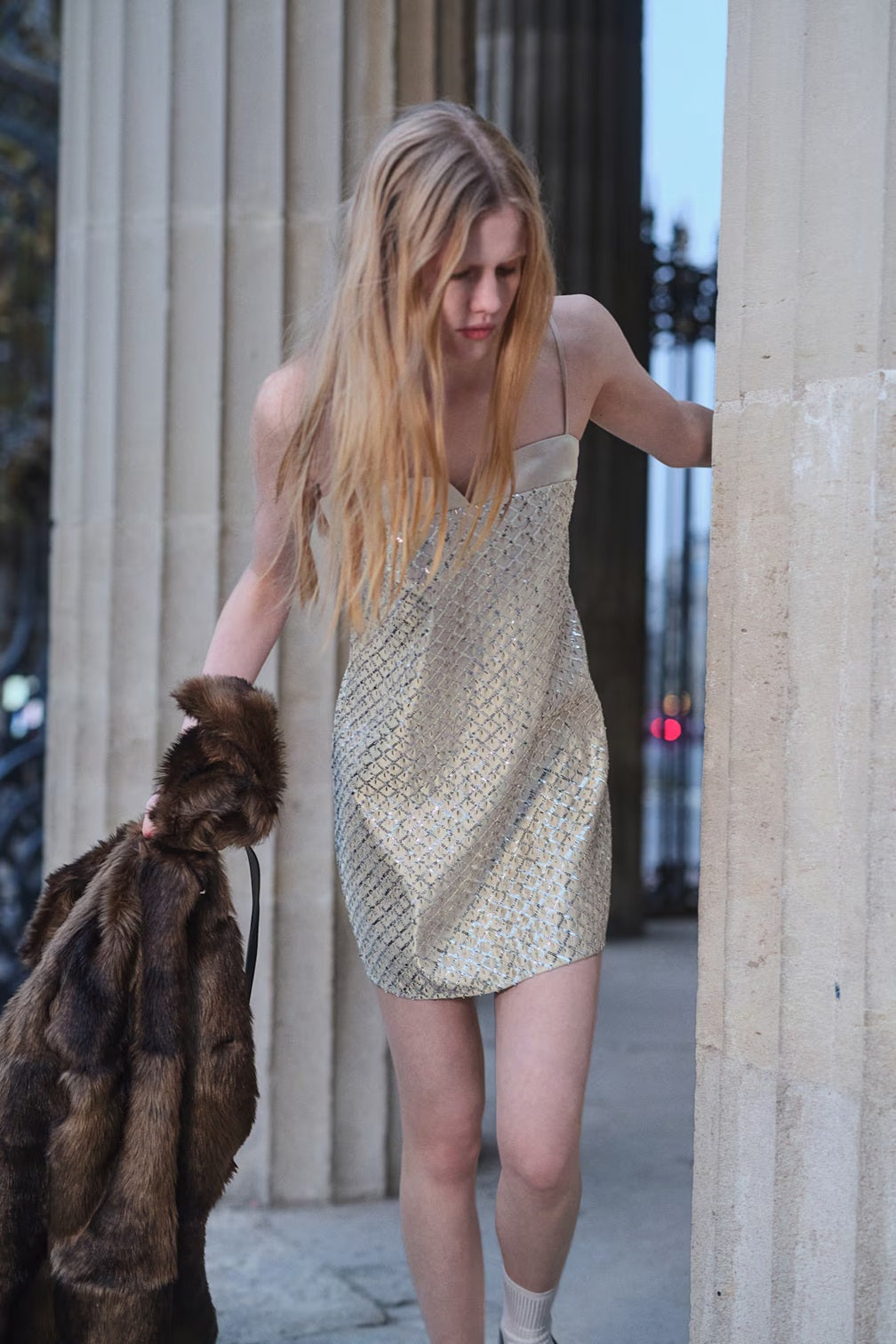 H&M Embellished Strappy Dress