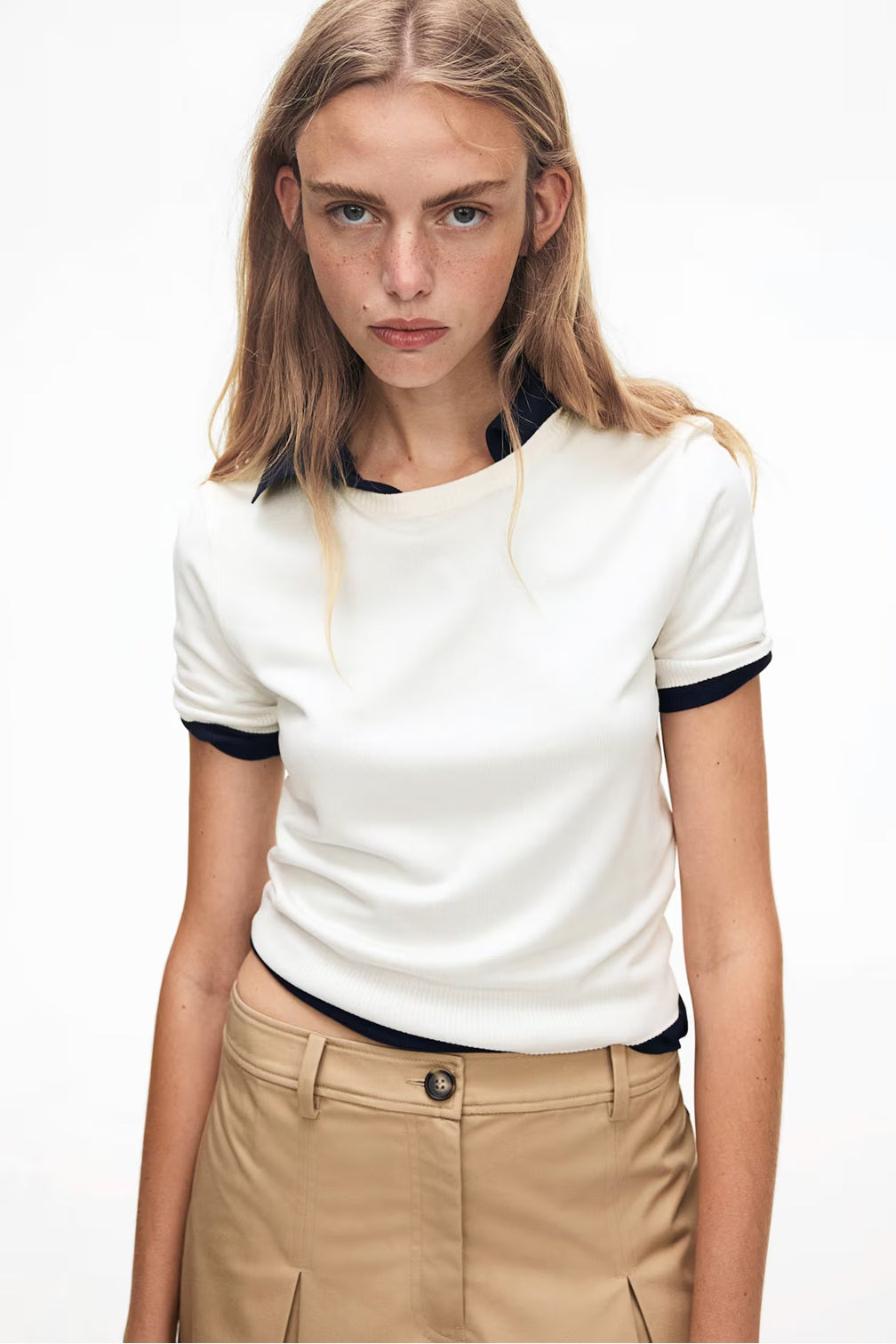 H&M Fine-Knit T-Shirt