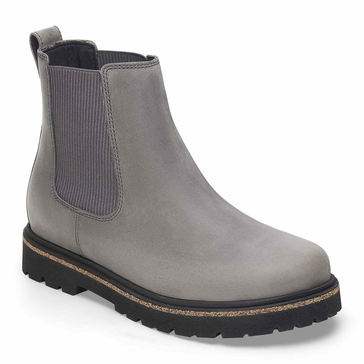 BIRKENSTOCK Highwood Slip On Mid Natural Leather Oiled - Gray/Graphite