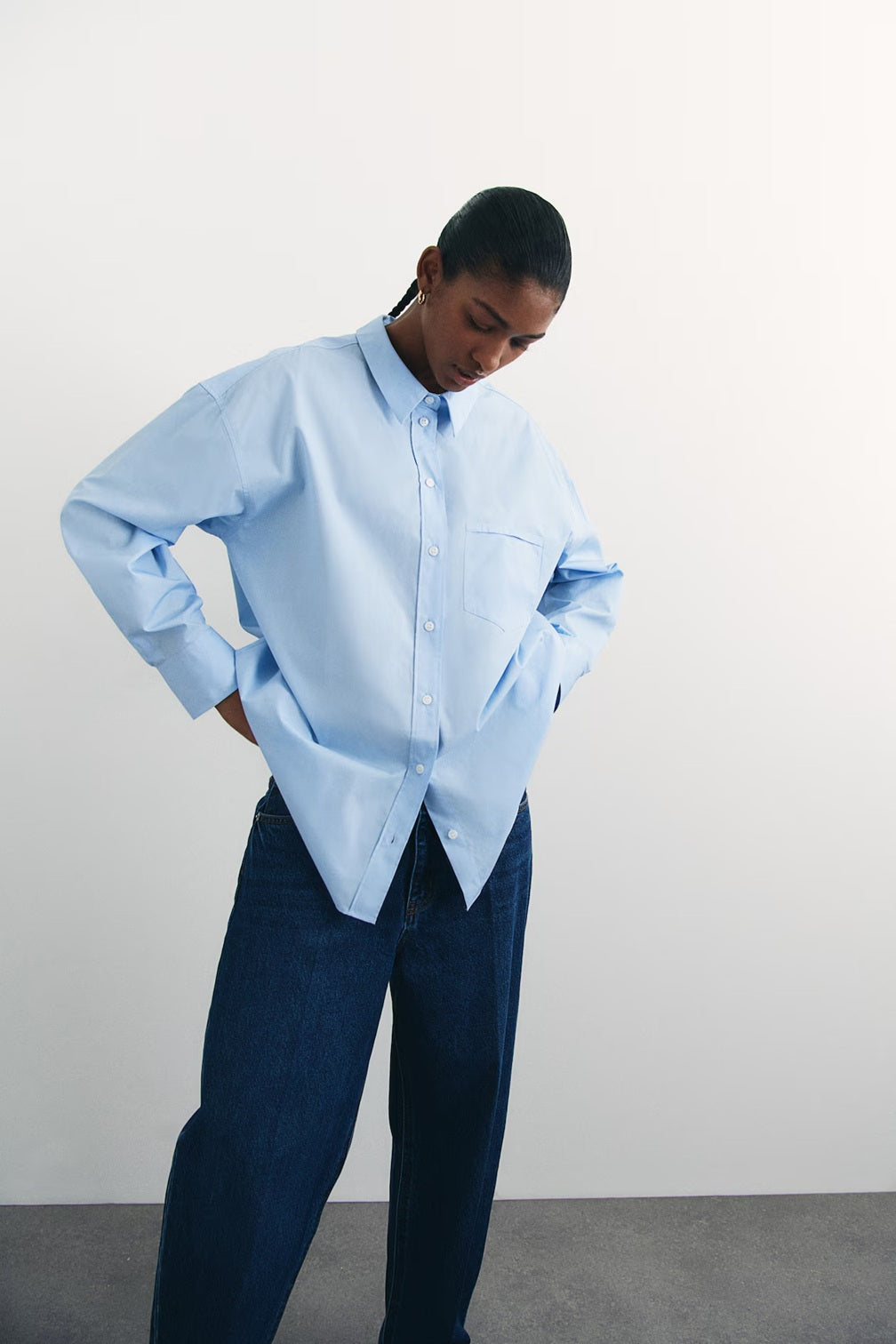 H&M Loose-Fit Cotton Shirt