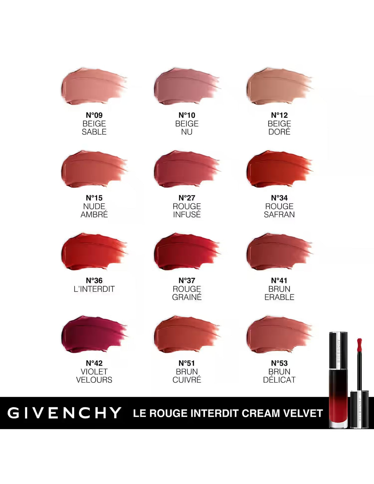GIVENCHY Le Rouge Interdit Cream Velvet Liquid Lipstick N36 L'Interdit
