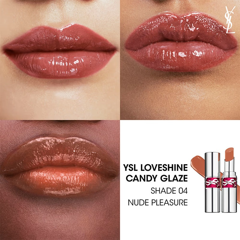 YVES SAINT LAURENT Candy Glaze 4 Nude Pleasure - 3.2g