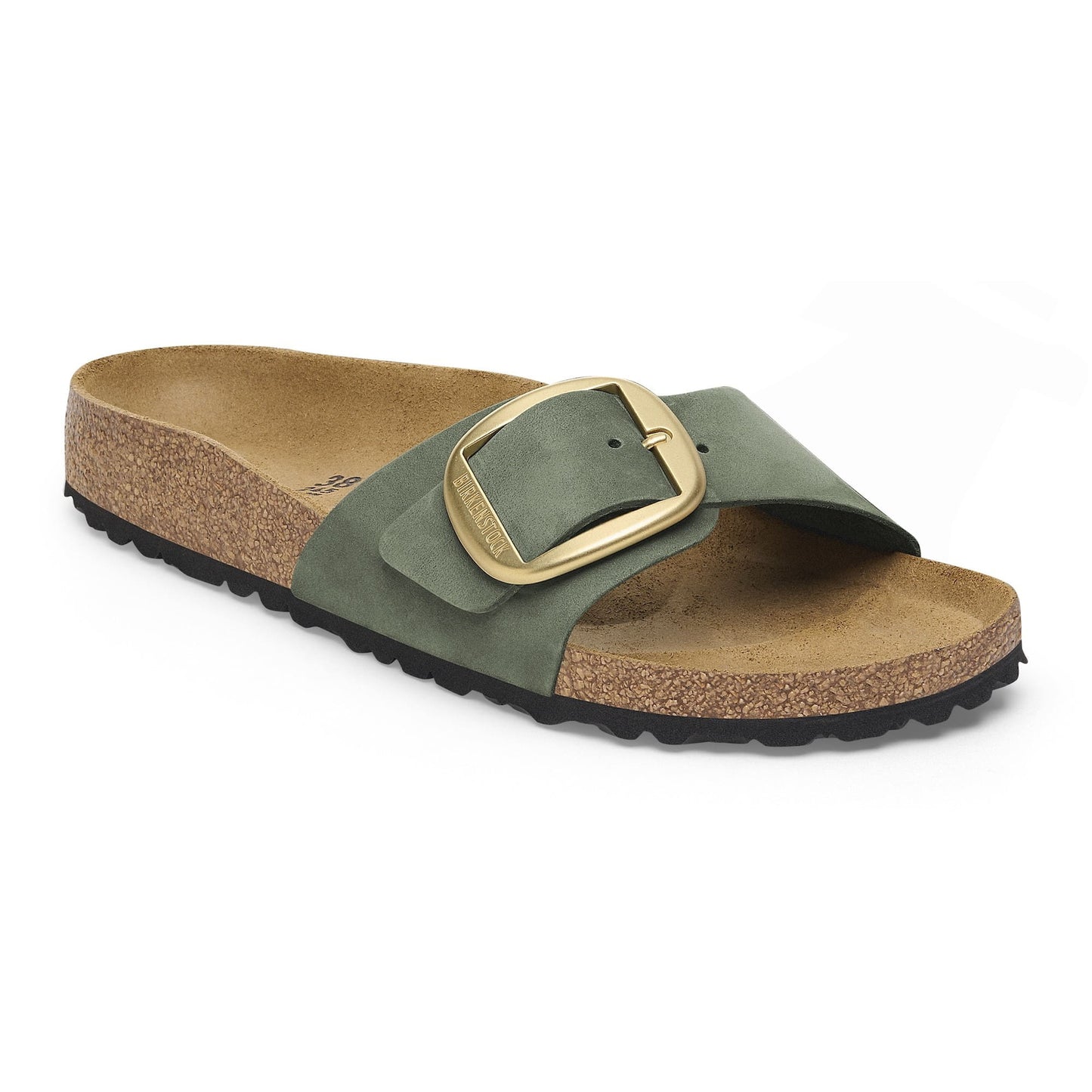 BIRKENSTOCK Madrid Big Buckle Nubuk Leather - Green/Thyme