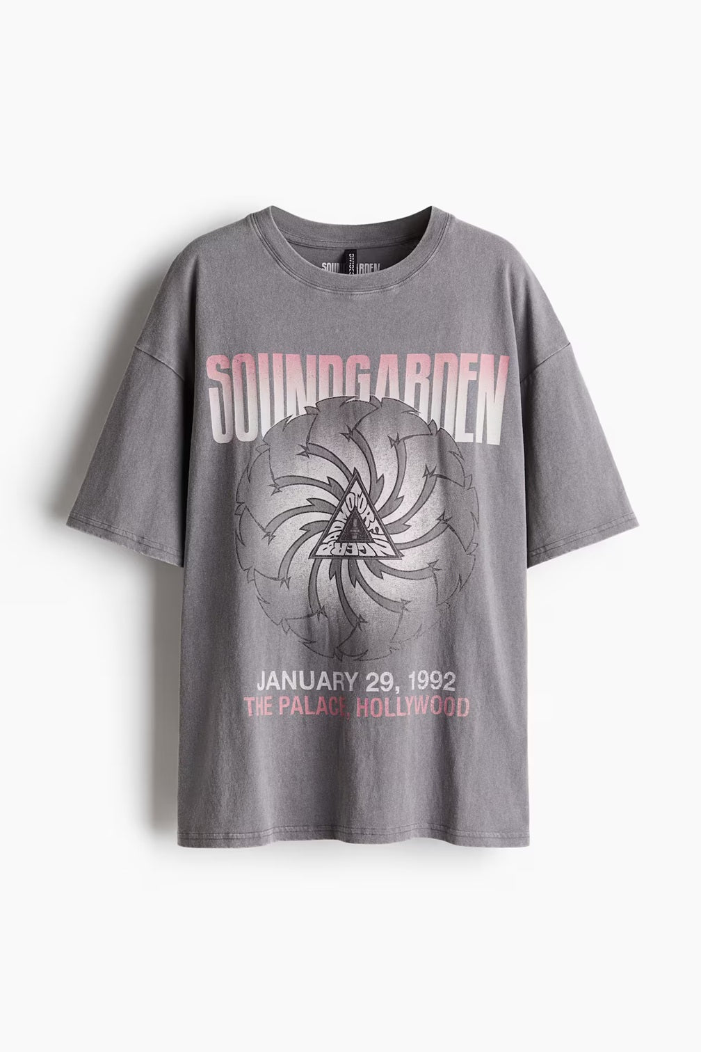 H&M Oversized Printed T-shirt - Grey