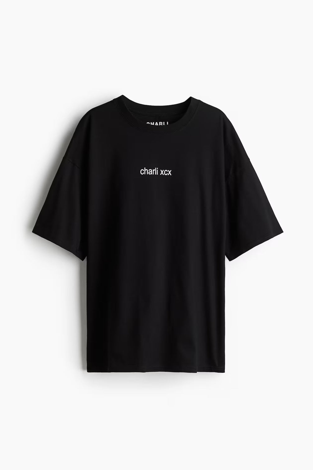 H&M Oversized Printed T-shirt - Black/Brown