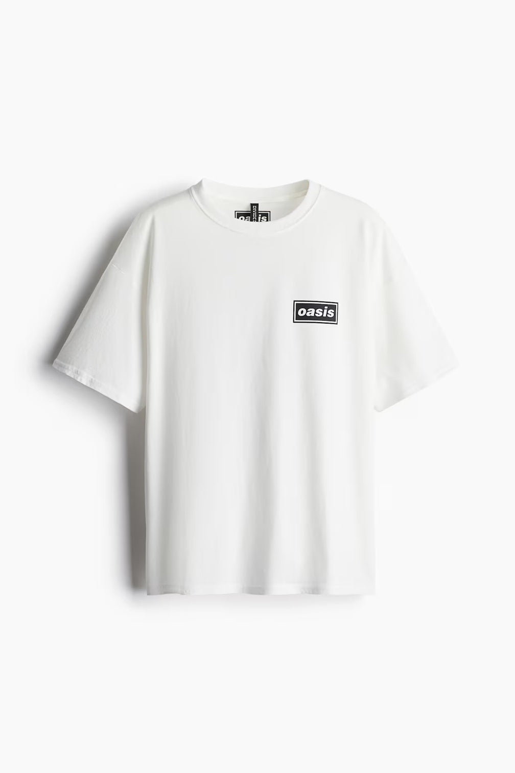 H&M Oversized Printed T-shirt - Cream