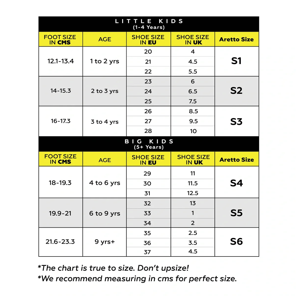 Aretto Leaps Kids Shoes S1 (EU 20 - 22) / All Black