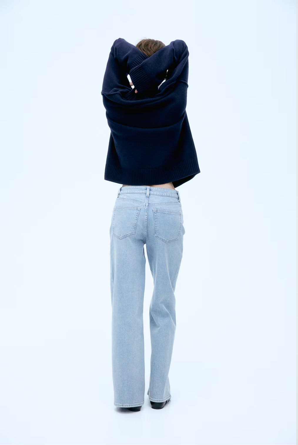H&M Wide High Jeans - Light