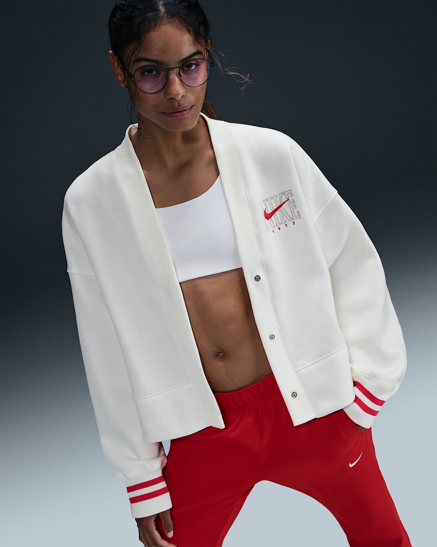Nike Sportswear Phoenix Fleece Women's Over-Oversized Graphic Cardigan