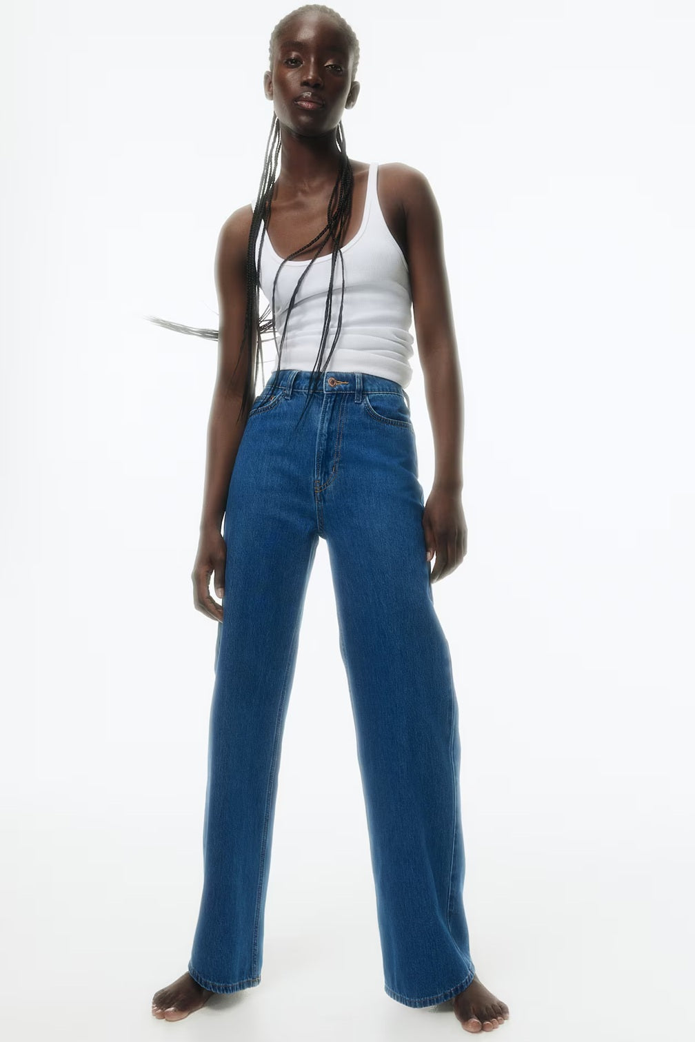 H&M Wide Ultra High Jeans - Dark