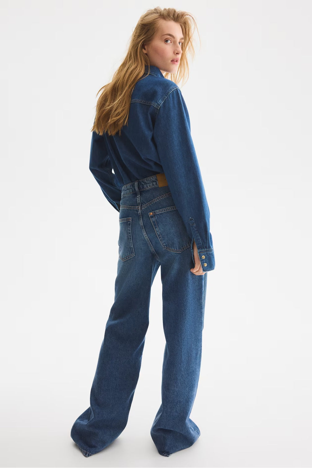 H&M Wide Ultra High Jeans - Dark