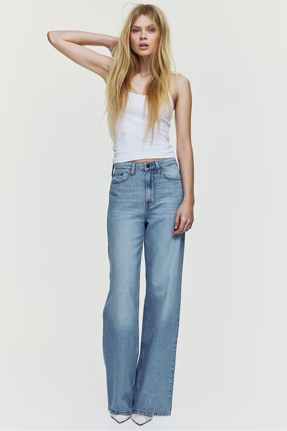 H&M Wide Ultra High Jeans - Light